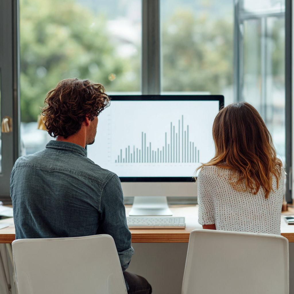 Realistická fotografia účtovníka sediaceho za pracovným stolom, okolo neho zakladače na dokumenty, prirodzené denné svetlo, autentická kancelária, bez textu, nápisov,