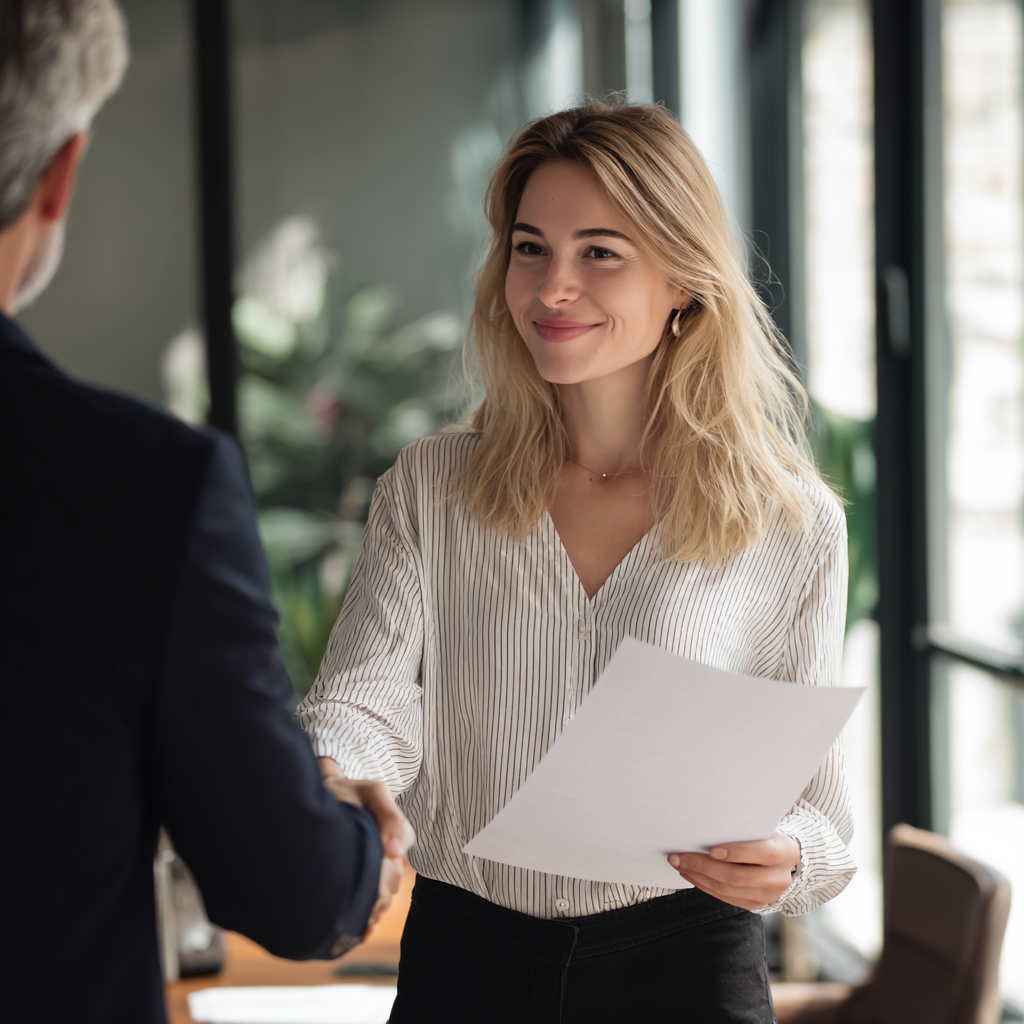 učtovník pri stretnutí s klientom modovzdáva dokumenty