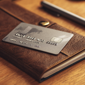 detailny zaber bankomatovej karty pri notebooku